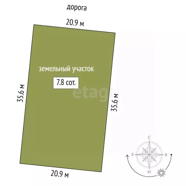 Участок в Тюменская область, Тюмень СОСН Березка-3 тер., ул. 9-я (7.8 ... - Фото 0