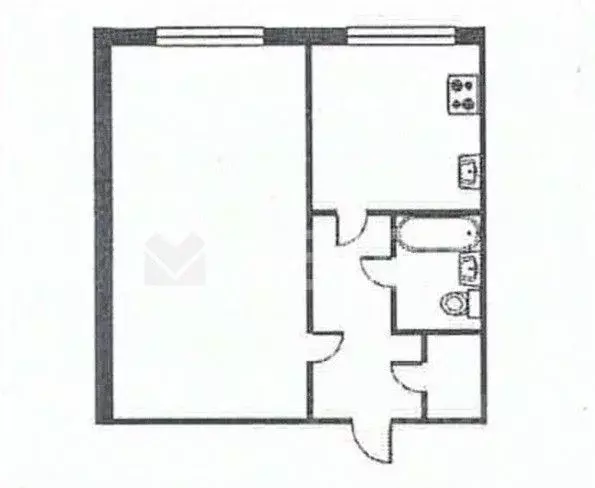 1-к кв. Омская область, Омск ул. Волховстроя, 88 (29.4 м) - Фото 2
