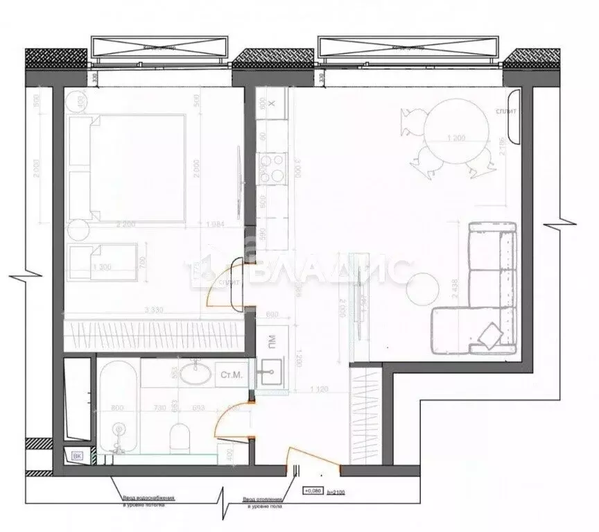2-комнатная квартира: Москва, Ботаническая улица, 29Ак3 (52.2 м) - Фото 1