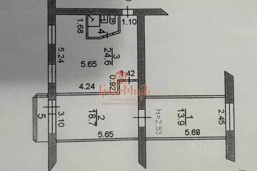 3-к кв. Московская область, Сергиев Посад Новоугличское ш., 5 (60.2 м) - Фото 2