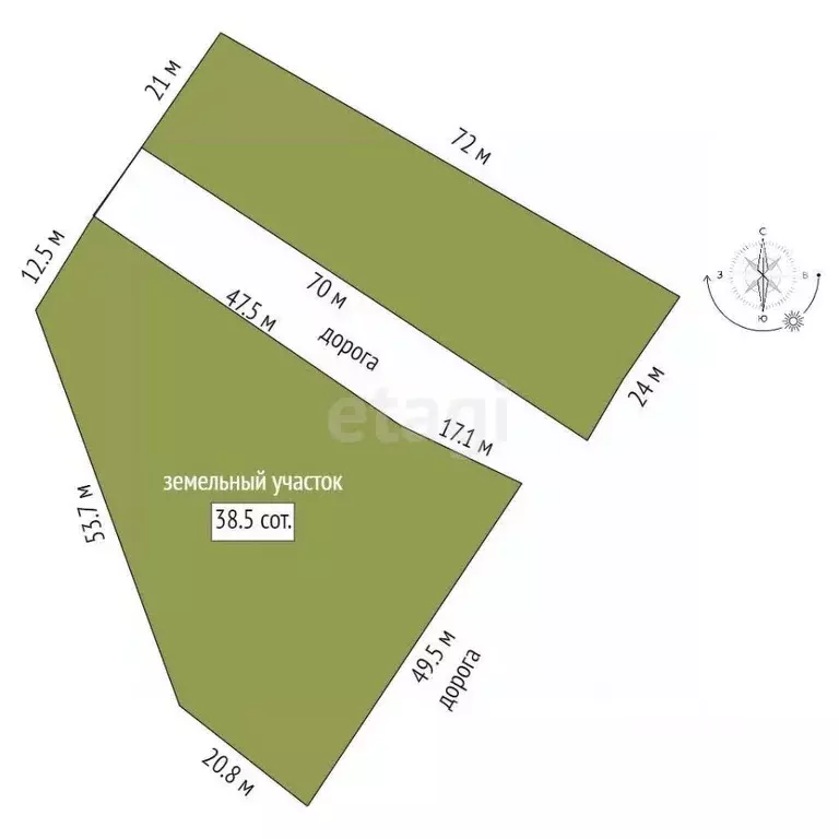 Участок в Ярославская область, Мышкинский муниципальный округ, с. ... - Фото 1