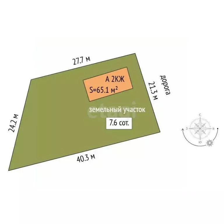 Дом в Тюменская область, Тюменский муниципальный округ, с. Каменка ул. ... - Фото 2