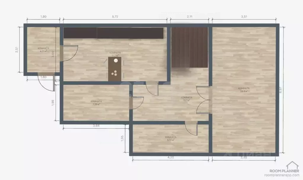 Дом в Сахалинская область, Южно-Сахалинск Вишневый сад-2 СНТ, 1 (179 ... - Фото 2
