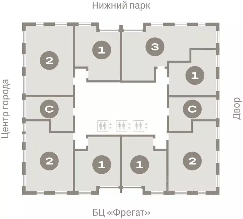 1-к кв. Липецкая область, Липецк пл. Петра Великого, 1 (47.28 м) - Фото 1