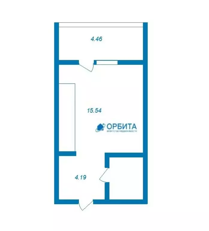 Квартира-студия: Тюмень, улица Игоря Комиссарова, 7 (23 м) - Фото 0