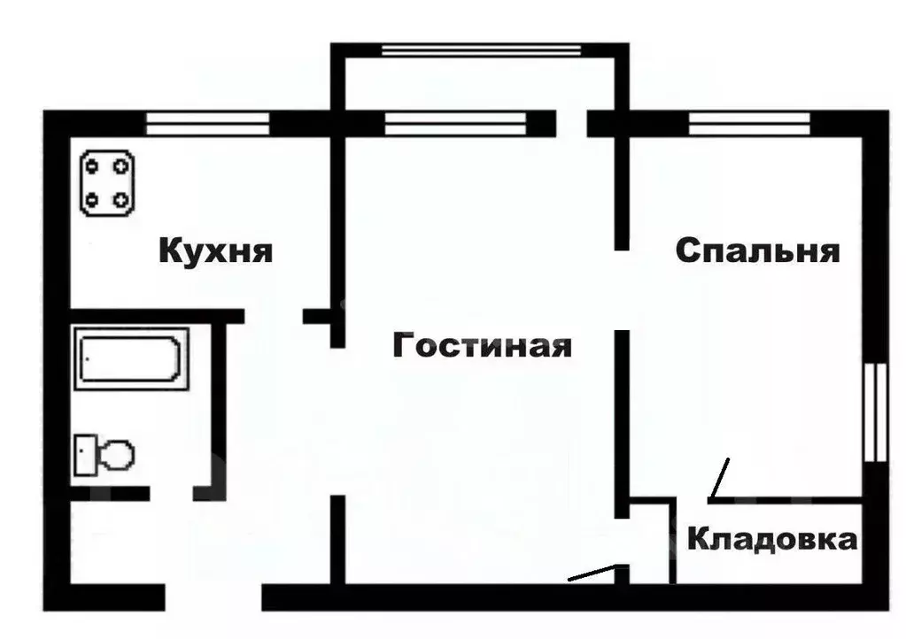 2-к кв. Свердловская область, Екатеринбург ул. Татищева, 70 (42.2 м) - Фото 1