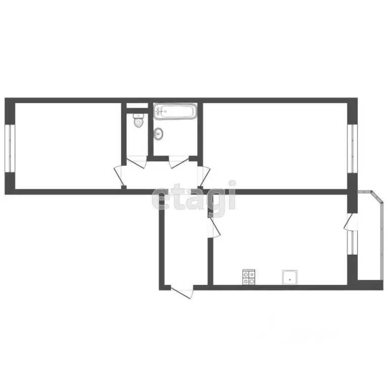 2-к кв. Тюменская область, Тюмень Широтная ул., 190к2 (65.9 м) - Фото 2
