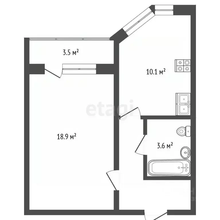 1-к кв. Москва Селигерская ул., 26к1 (40.2 м) - Фото 2