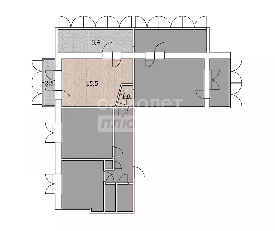 Комната Башкортостан, Уфа Транспортная ул., 36 (15.5 м) - Фото 1