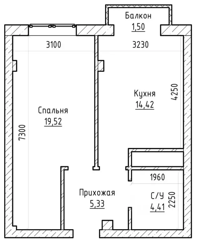 1-к кв. Кабардино-Балкария, Нальчик ул. Чернышевского (43.5 м) - Фото 2