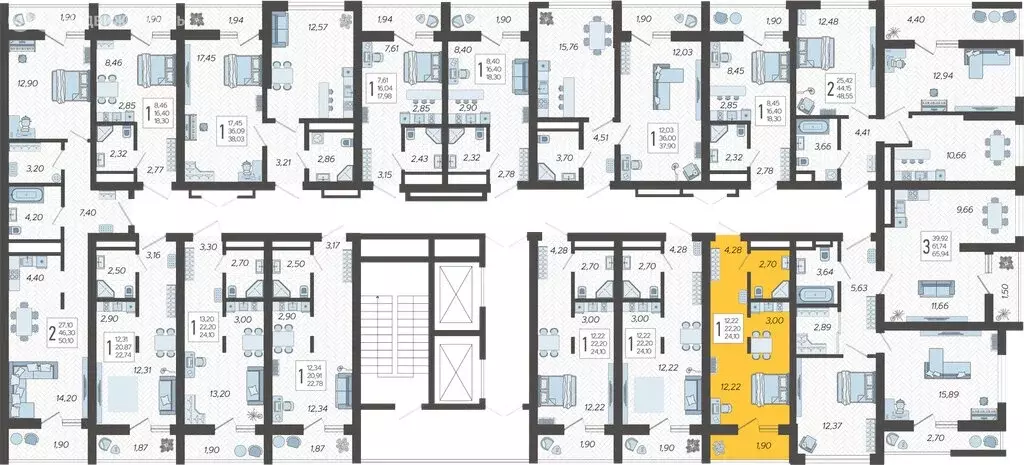 Квартира-студия: Сочи, жилой комплекс Кислород, 9 (24.1 м) - Фото 1