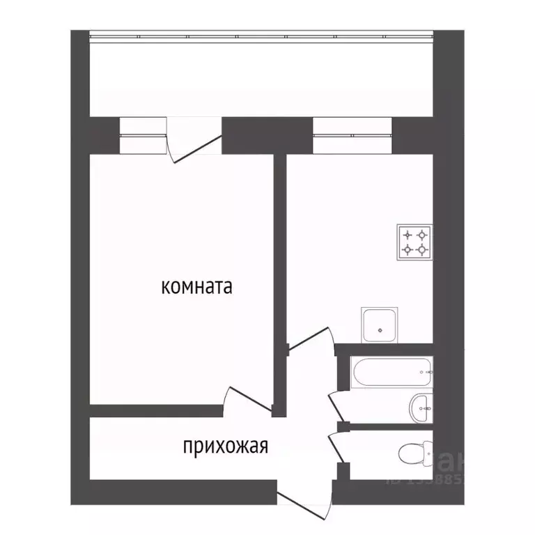 1-к кв. Красноярский край, Красноярск Норильская ул., 3Д (35.7 м) - Фото 1
