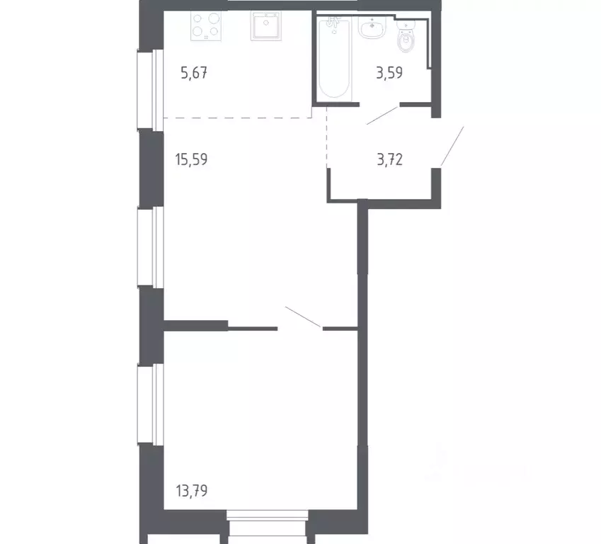 1-к кв. Приморский край, Владивосток Квартал Нейбута жилой комплекс, ... - Фото 1