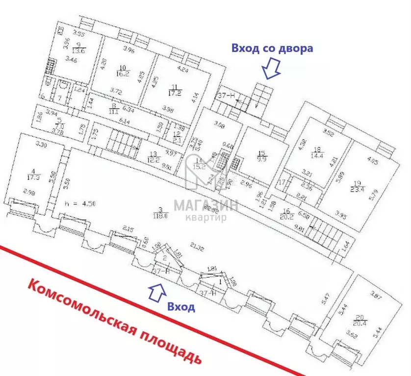 Помещение свободного назначения в Санкт-Петербург просп. Стачек, 55 ... - Фото 1