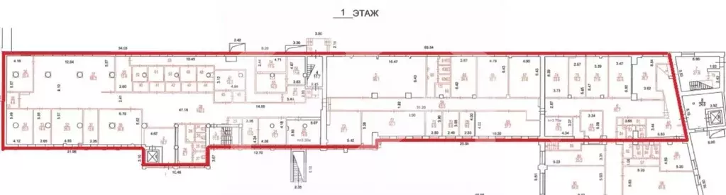 Помещение свободного назначения в Москва ул. Шаболовка, 31А (1263 м) - Фото 2