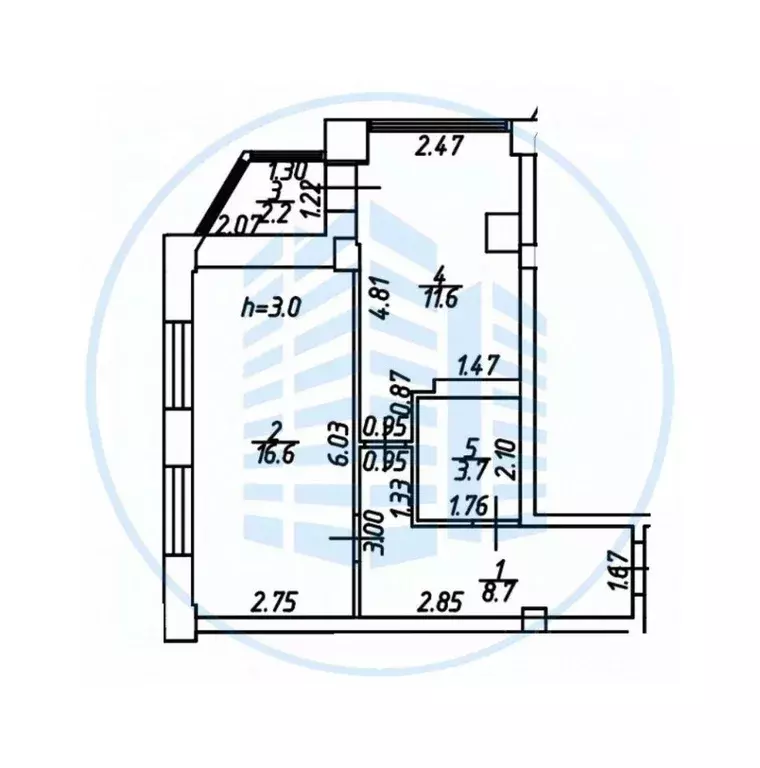 1-к кв. Ставропольский край, Ессентуки Октябрьская ул., 8/7 (40.6 м) - Фото 2