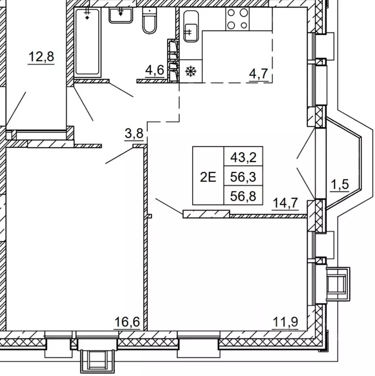 2-к кв. Приморский край, Артем Нарцисс СНТ,  (56.8 м) - Фото 1