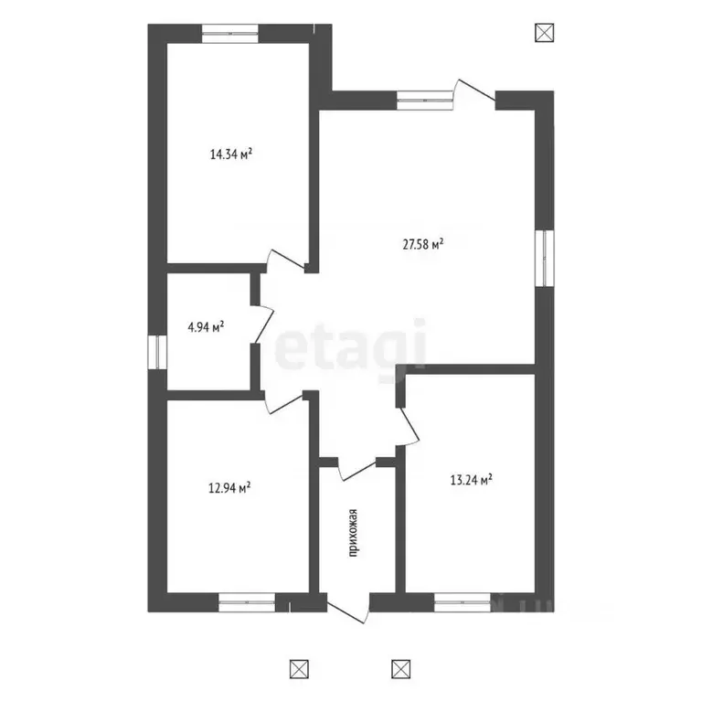 Дом в Воронежская область, с. Новая Усмань ул. Менделеева, 68 (80 м) - Фото 1