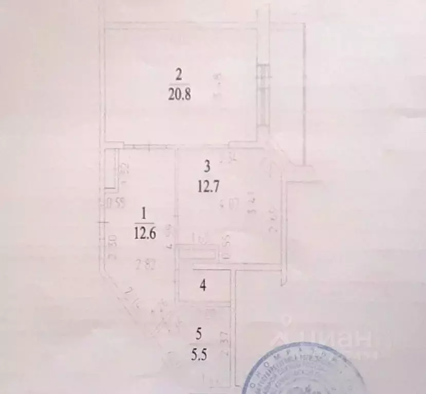 1-к кв. Кемеровская область, Кемерово ул. Дружбы, 19 (54.0 м) - Фото 1