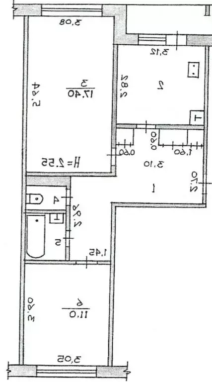 2-к кв. Чувашия, Чебоксары ул. Эльгера, 1 (55.9 м) - Фото 2