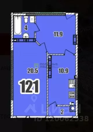 1-к кв. Крым, Симферопольский район, с. Мирное ул. Владимира Терехова, ... - Фото 2