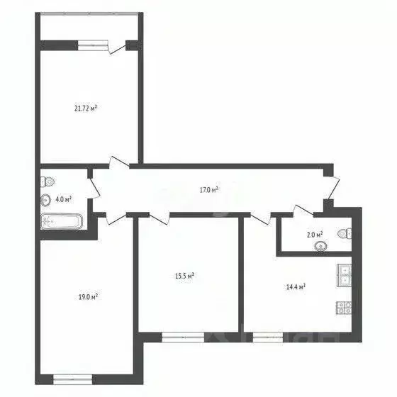 3-к кв. Башкортостан, Стерлитамак просп. Октября, 85 (96.6 м) - Фото 2