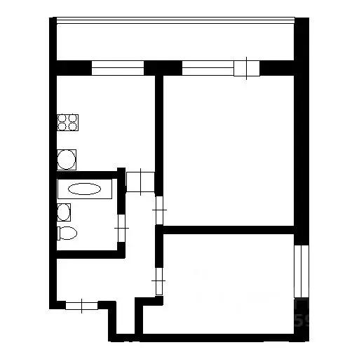 2-к кв. Москва Матвеевская ул., 3 (42.0 м) - Фото 1