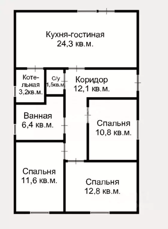 Дом в Краснодарский край, Северская ст-ца ул. Маяковского (83 м) - Фото 1