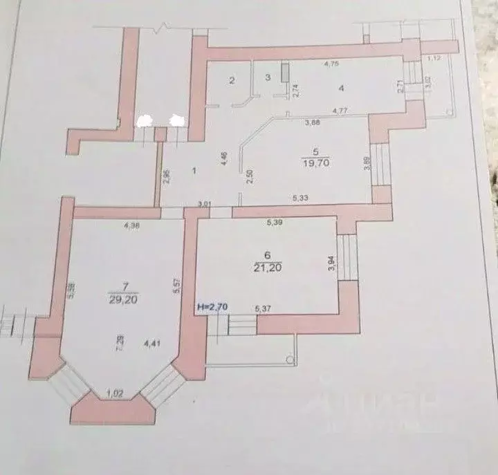 3-к кв. Волгоградская область, Волгоград ул. Елисеева, 19 (102.4 м) - Фото 2