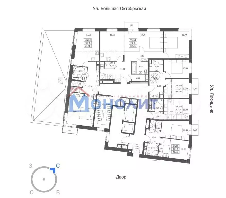 Квартира-студия, 25,1 м, 11/12 эт. - Фото 1