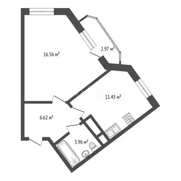 1-к кв. Московская область, Мытищи ул. Красная Слобода, 5 (41.1 м) - Фото 2