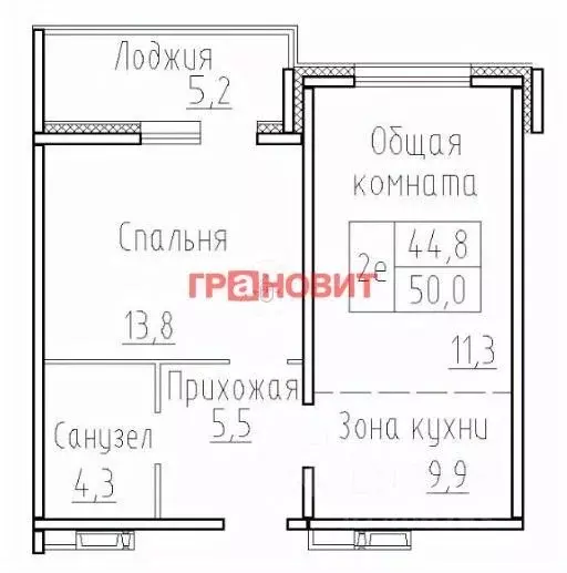 2-к кв. новосибирская область, новосибирский район, мичуринский . - Фото 1