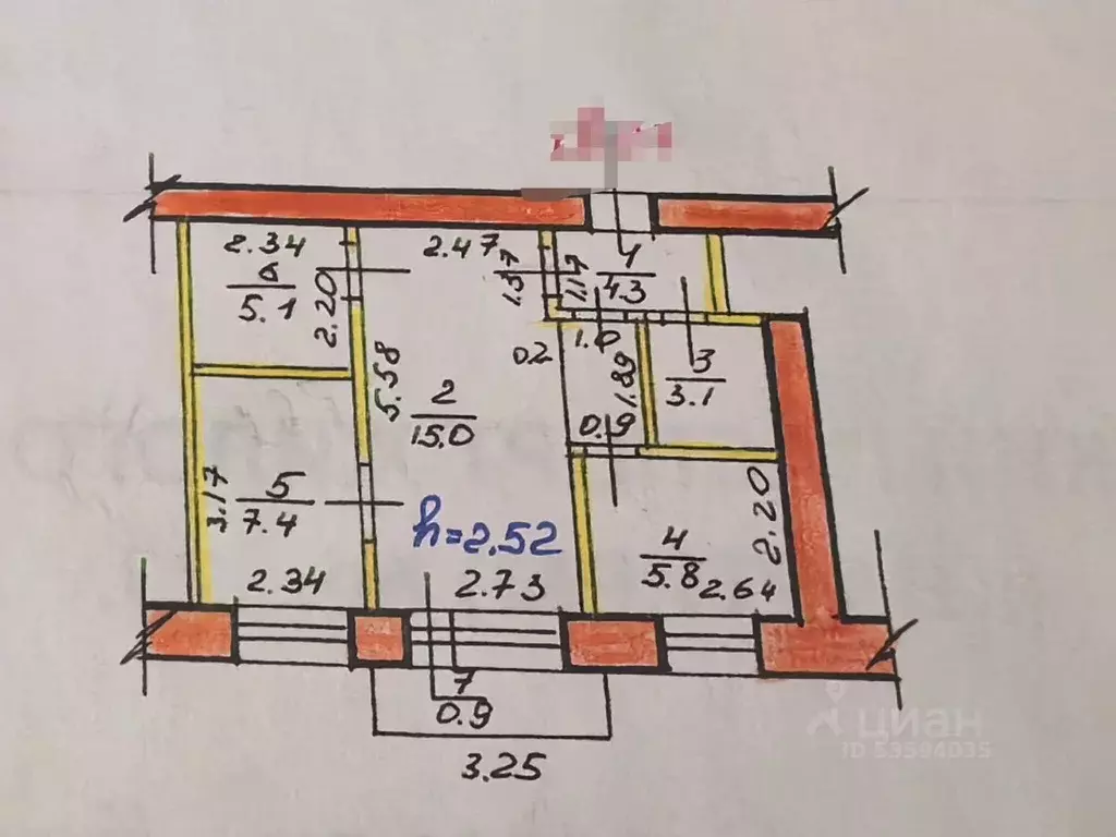 2-к кв. Башкортостан, Стерлитамак ул. Кочетова, 23Б (41.6 м) - Фото 2
