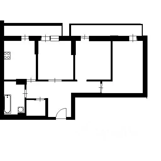 3-к кв. Башкортостан, Уфа ул. Пархоменко, 156В (78.85 м) - Фото 2