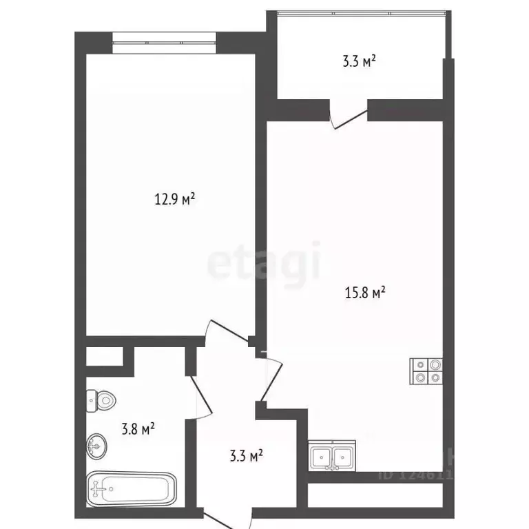 1-к кв. Краснодарский край, Анапа ул. Ленина, 180Ак2 (39.1 м) - Фото 2