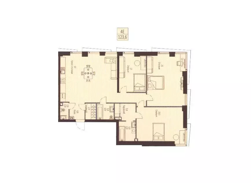 4-комнатная квартира: Москва, Севастопольский проспект, 22А (123.6 м) - Фото 2