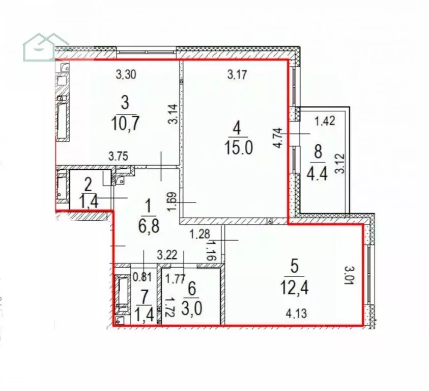 2-к кв. Воронежская область, Воронеж ул. Загоровского, 1 (58.0 м) - Фото 1