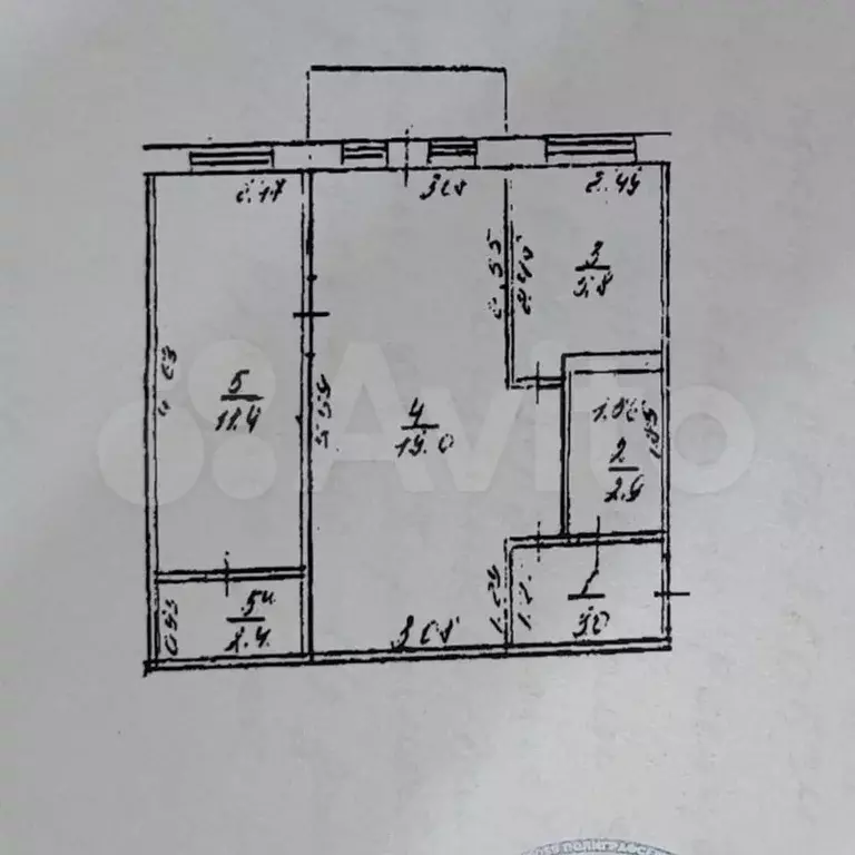 2-к. квартира, 45 м, 3/5 эт. - Фото 0