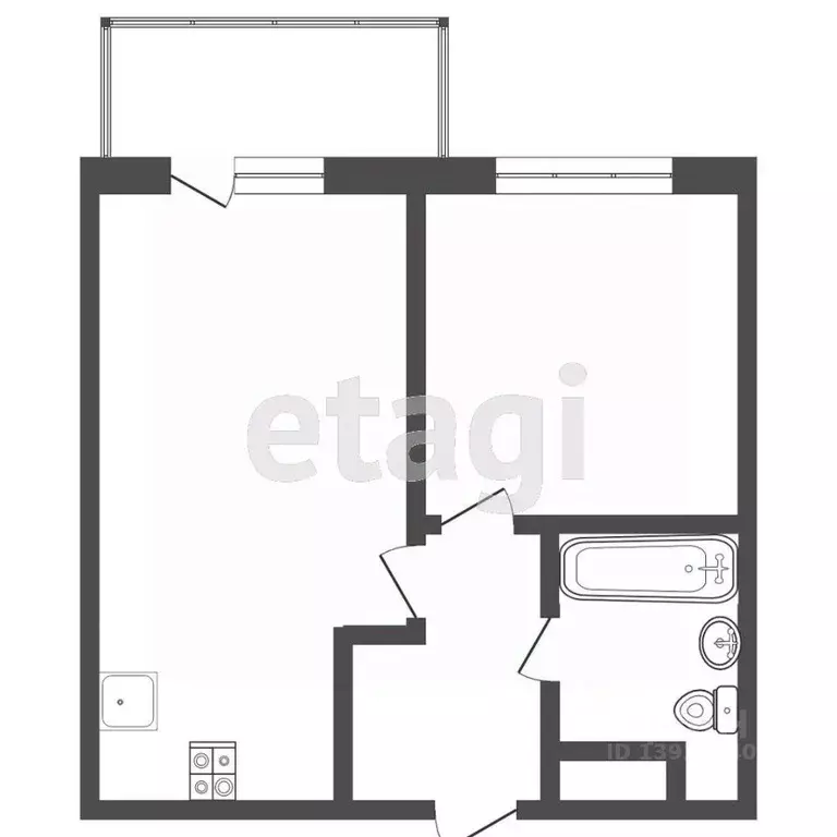 1-к кв. Тюменская область, Тюменский муниципальный округ, д. Патрушева ... - Фото 1