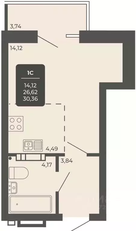 Офис в Новосибирская область, Новосибирск Автогенная ул., 75 (30 м) - Фото 1