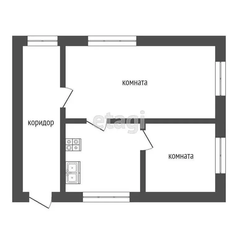 Дом в село Тумашово, Береговая улица (45 м) - Фото 1