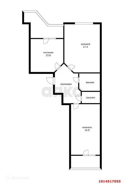 Продаётся 2-к квартира, 79 м - Фото 1