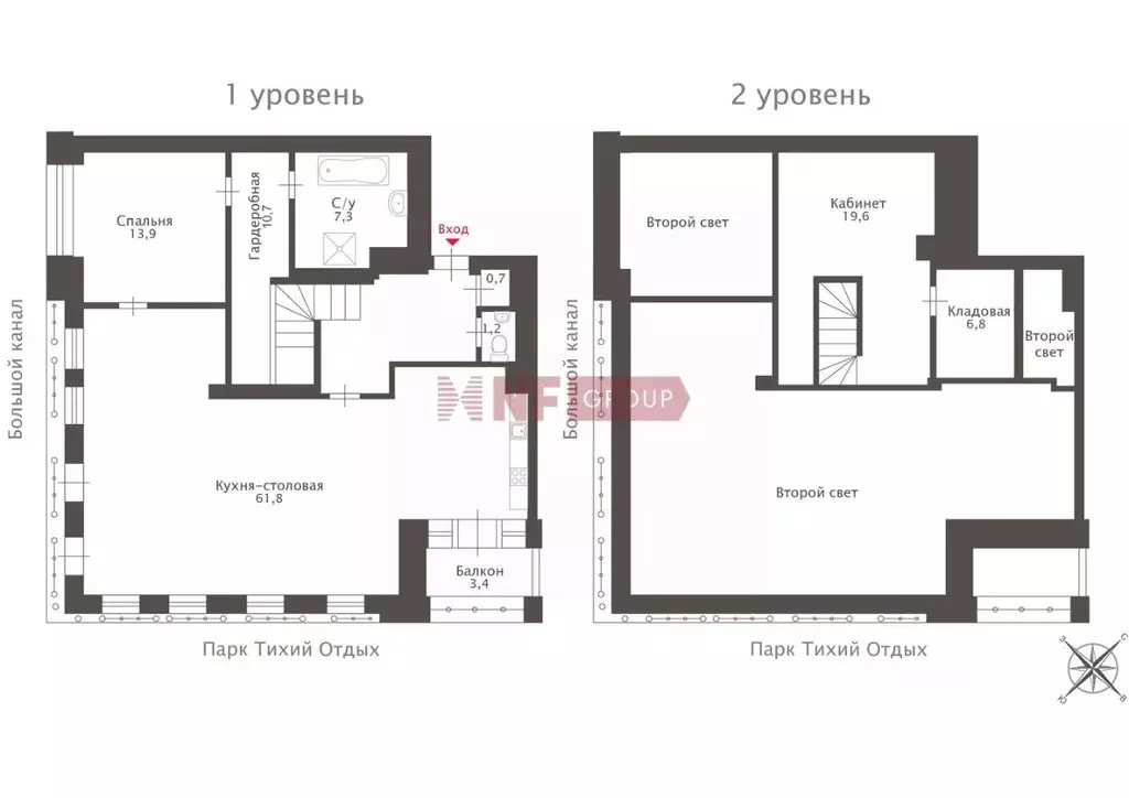 4-к кв. Санкт-Петербург 2-я Березовая аллея, 13-15В (135.6 м) - Фото 1