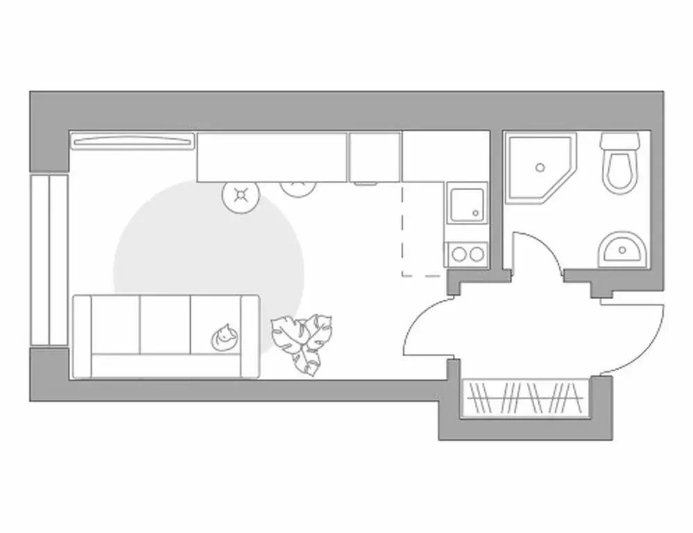 Квартира-студия: Балашиха, улица Яганова, 7 (21.41 м) - Фото 1