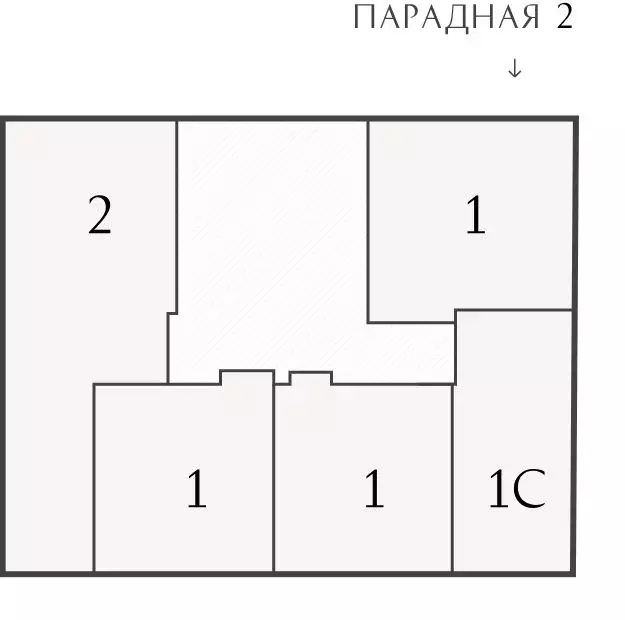 2-к кв. Санкт-Петербург Ультра Сити 3.0 жилой комплекс (64.35 м) - Фото 1
