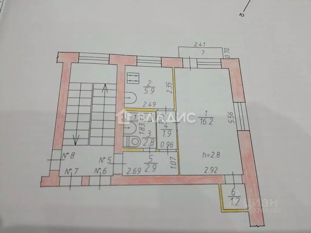 1-к кв. Калужская область, Дзержинский муниципальный округ, Товарково ... - Фото 2