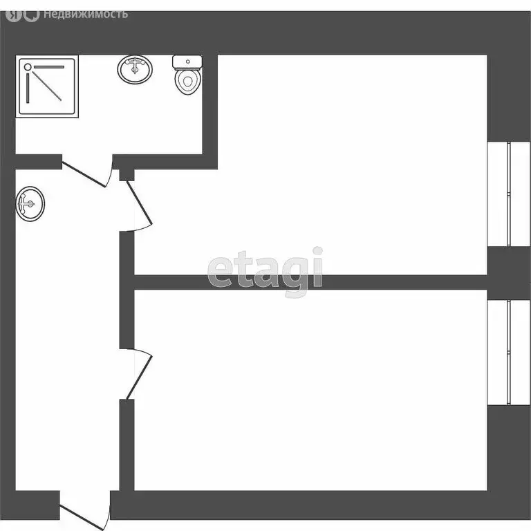 2-комнатная квартира: Томск, микрорайон Академгородок, Академический ... - Фото 1