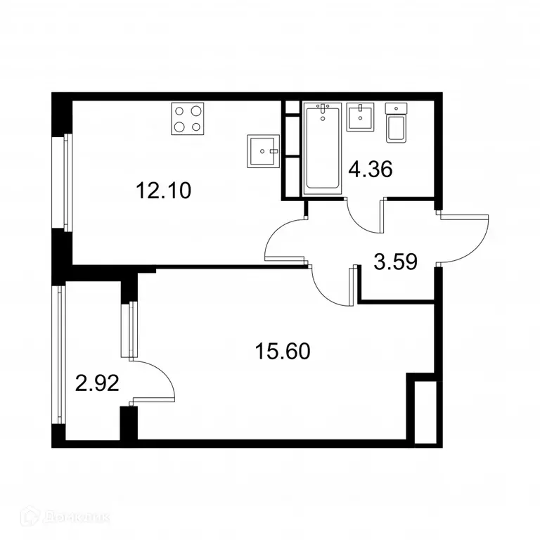 Продаётся 1-к квартира, 37.1 м - Фото 0