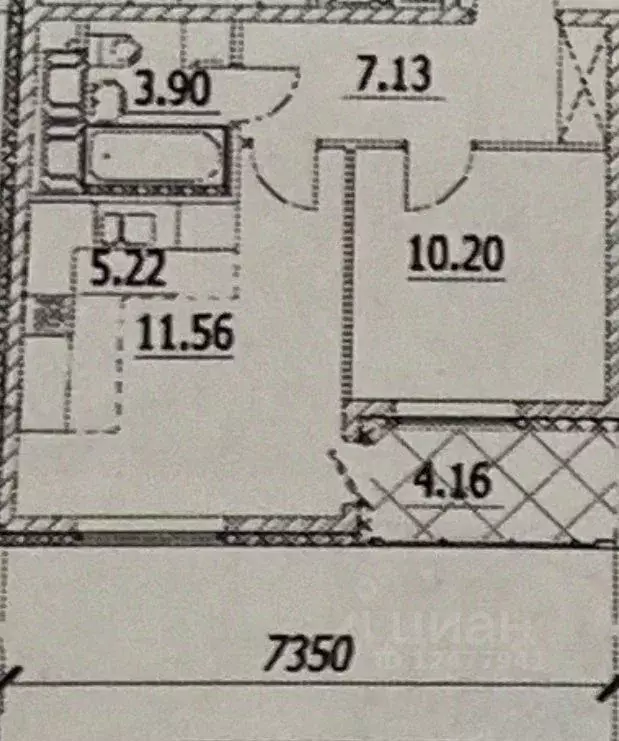 1-к кв. Санкт-Петербург просп. Крузенштерна, 2 (37.5 м) - Фото 2