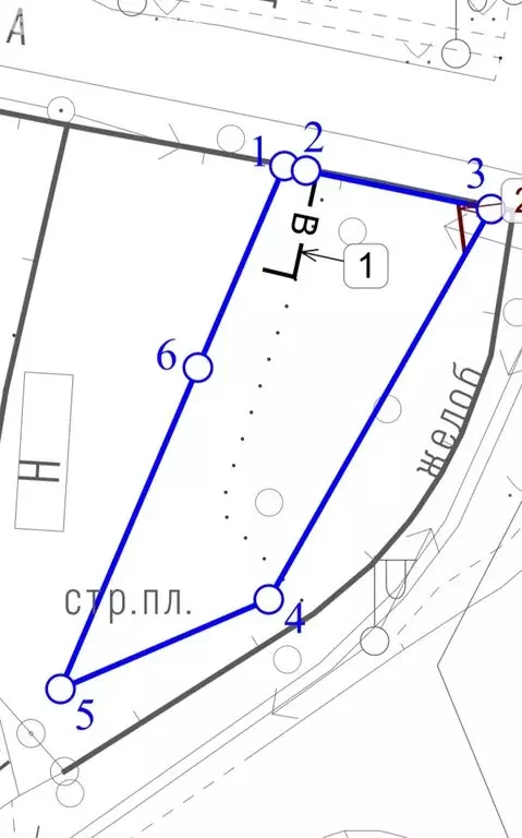 Участок в Щербинка, улица Чехова, 1 (4.7 м) - Фото 2